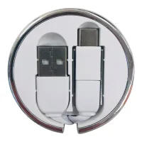 Circular Retractable Charging Cable view 4