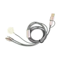 Woven Multi-Cable with Apple Watch Charger view 2