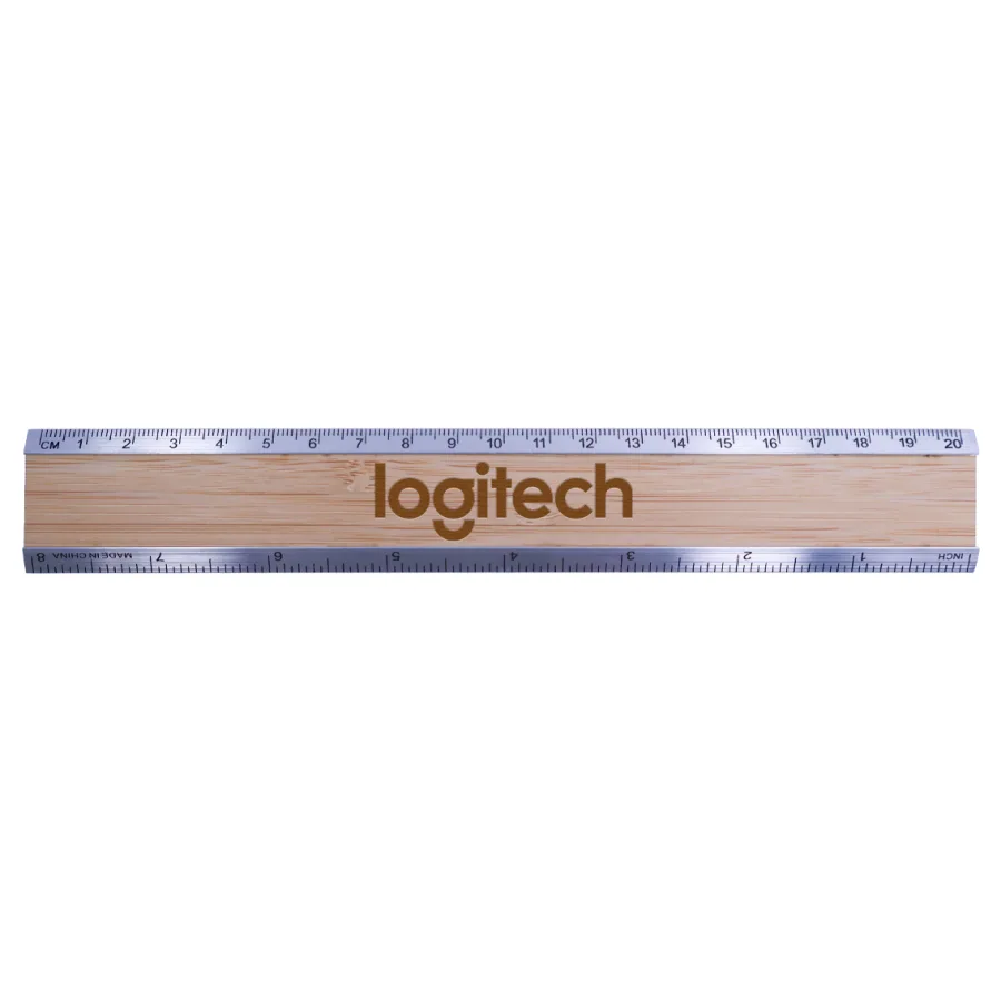 Bamboo & Aluminium Ruler