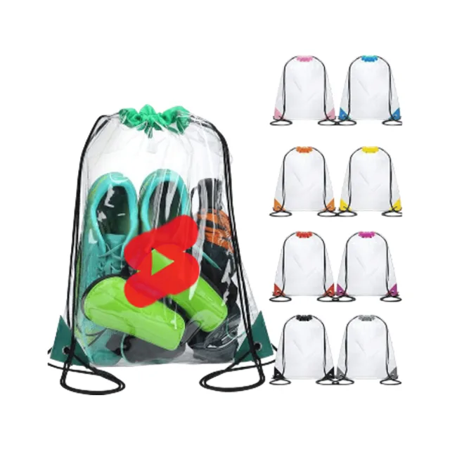 Clear Stadium Drawstring Bag