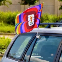 Car Window Flag view 2