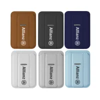 PU Leather MagSafe Card Holder with Phone Stand view 2