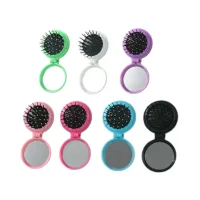 Round Folding Brush with Mirror view 2