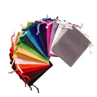 Velour Drawstring Pouch view 2