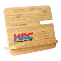 Bamboo Wireless Charging Station view 6