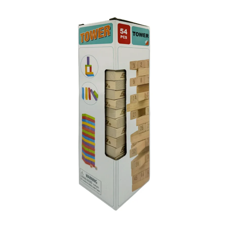Large Wooden Block Stacking Game