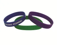 Debossed Silicone Wristband view 1