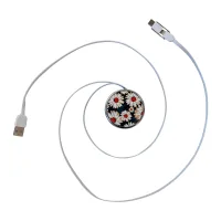 Circular Retractable Charging Cable view 3