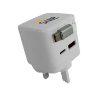 USB-C Plug Charger with Retractable USB-C Cable view 2