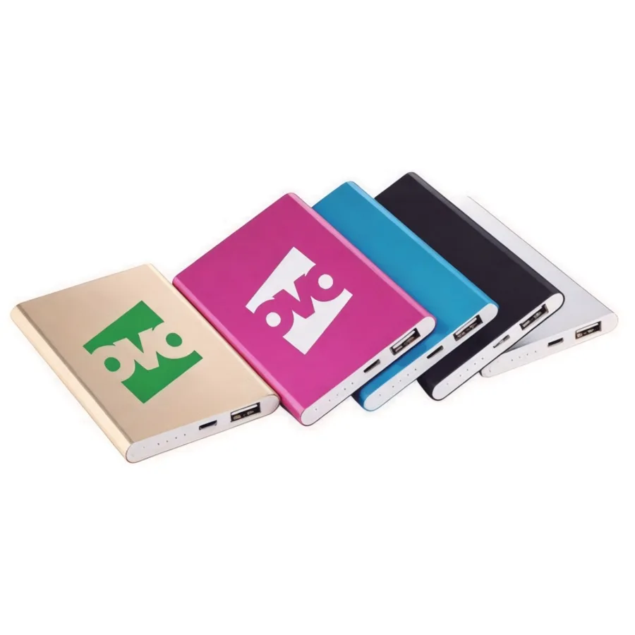 4,000mAh Flat Metal Power Bank