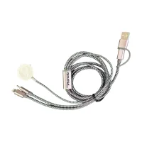 Woven Multi-Cable with Apple Watch Charger view 1