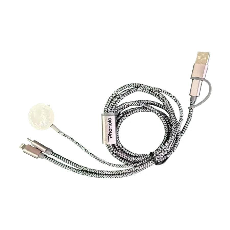 Woven Multi-Cable with Apple Watch Charger