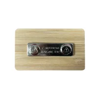 Bamboo Name Badge view 3