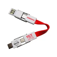 4-in-1 Keyring Charging Cable view 1