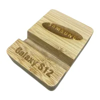 Bamboo Phone Stand view 2