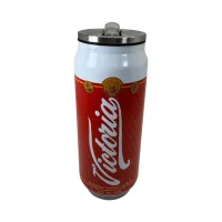 Double Wall Stainless Steel Can with Straw view 4