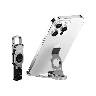 SpinClip Foldable Phone Stand with Fidget Spinner