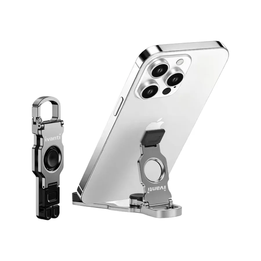 SpinClip Foldable Phone Stand with Fidget Spinner